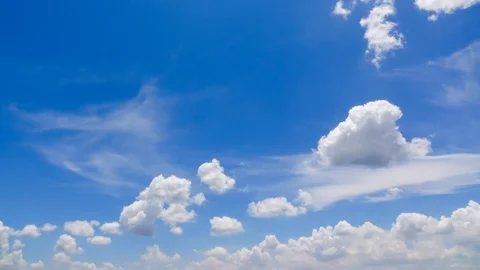 Cloud sky time lapse , cloud moving and sun light 4K resolution video Stock Footage 108675407