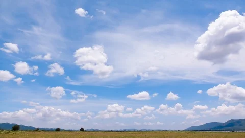Cloud sky time lapse , cloud moving and sun light 4K resolution video Stock Footage 108695822