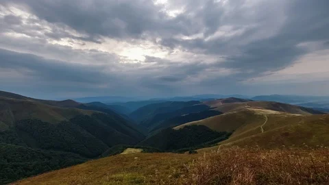 Cloud sky time lapse in mountains. 스톡 동영상 123902488