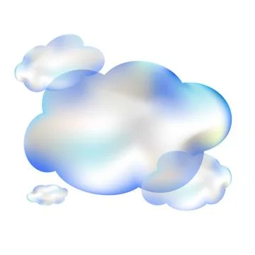 Cloud in the sky vector illustration Stock Illustration