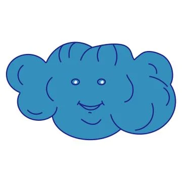 Cloud in the sky vector illustration イラスト素材