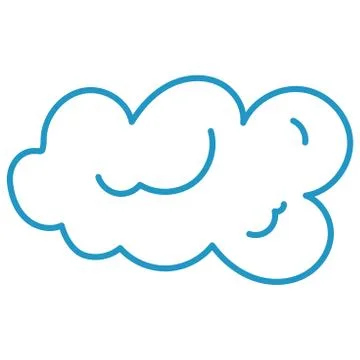 Cloud in the sky vector illustration Stock Illustration