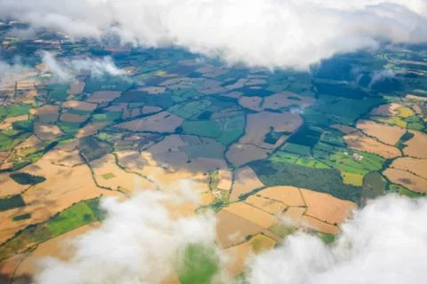 Cloud sky view from aeroplane Stock Photos