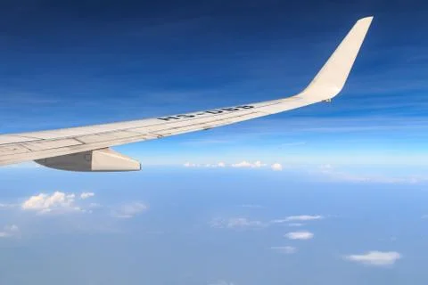 Cloud sky view from aeroplane Stock Photos