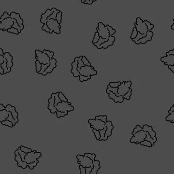 Cloud smell vector seamless pattern Stock Illustration