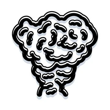 Cloud of smoke and dust rising Stock Illustration