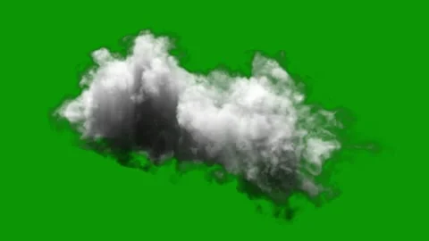 A cloud of smoke on green screen and ani... | Stock Video | Pond5