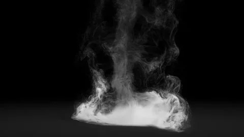 A cloud of smoke is moving Video stock 297886545