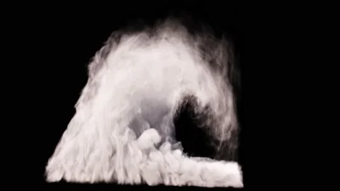 Cloud smoke rotating render 3d Stock Footage 164882466