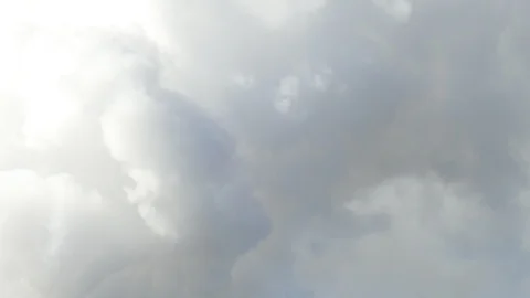 Cloud of smoke from smoking factory chimney, Bremen, Germany, Europe Stock Footage 102956690