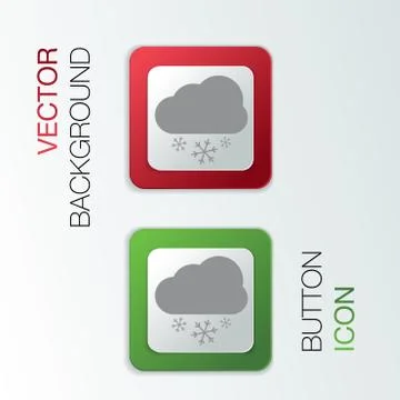 Cloud snow. the weather icon Stock Illustration