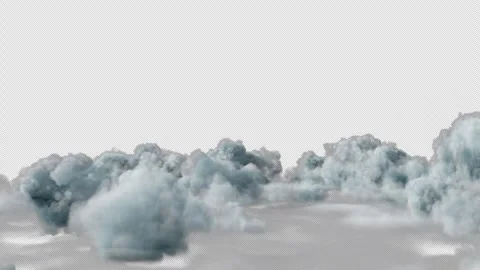 Cloud Soft Fly Over Sky with Alpha Channel. Stock Footage 288325329