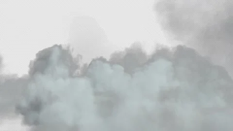 Cloud Soft Fly Over Sky with Alpha Channel. Stock Footage 288970687