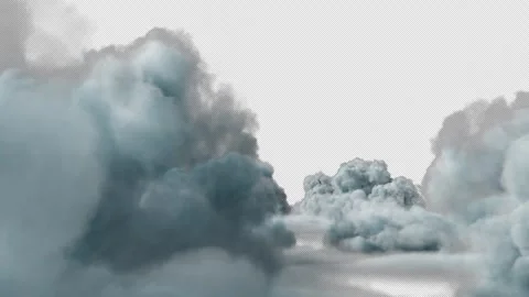 Cloud Soft Fly Over Sky with Alpha Channel. Stock Footage 299683293