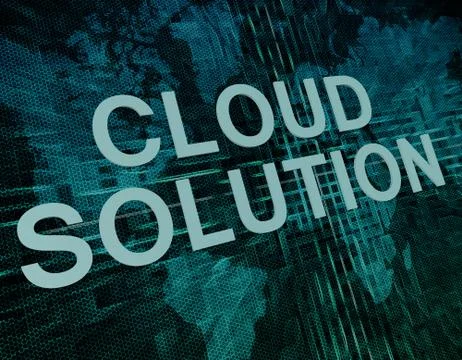 Cloud solution イラスト素材