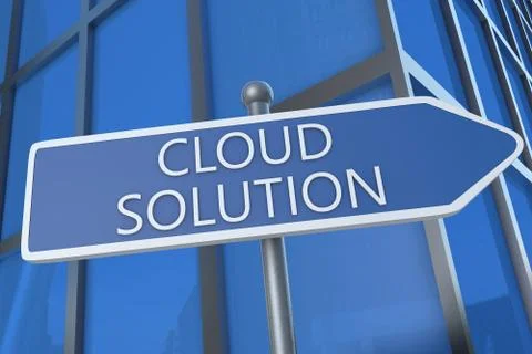 Cloud Solution Stockillustratie