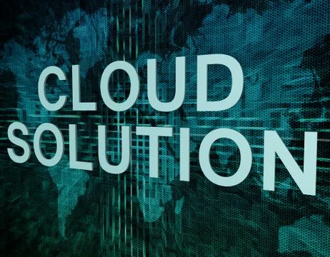 Cloud Solution Stockillustratie