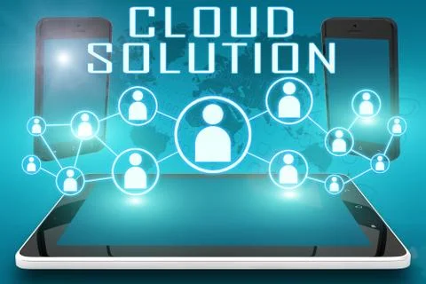 Cloud Solution Illustrazione stock