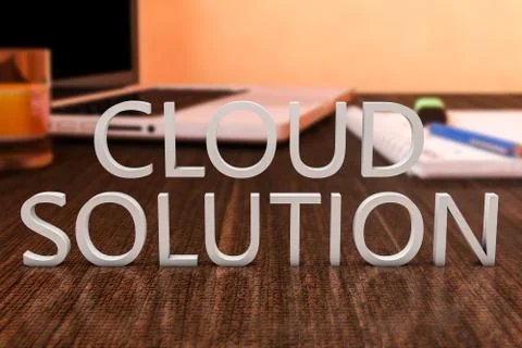 Cloud Solution Stockillustratie