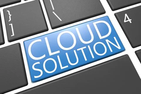 Cloud Solution Illustrazione stock