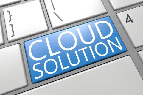 Cloud Solution Stockillustratie