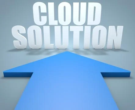 Cloud Solution Stockillustratie