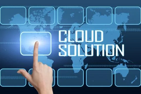 Cloud Solution Illustrazione stock