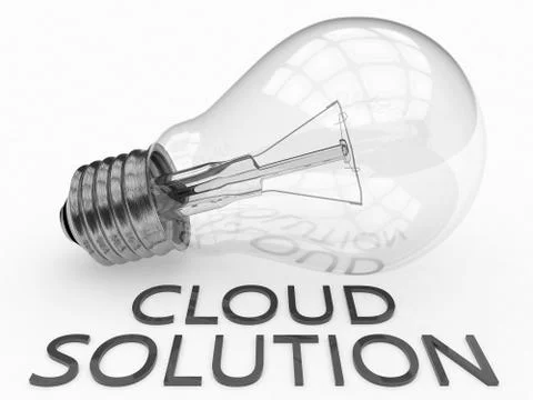 Cloud Solution Illustrazione stock