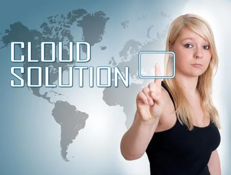 Cloud solution Stock Photos