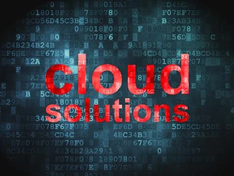 Cloud Solutions Stockillustratie