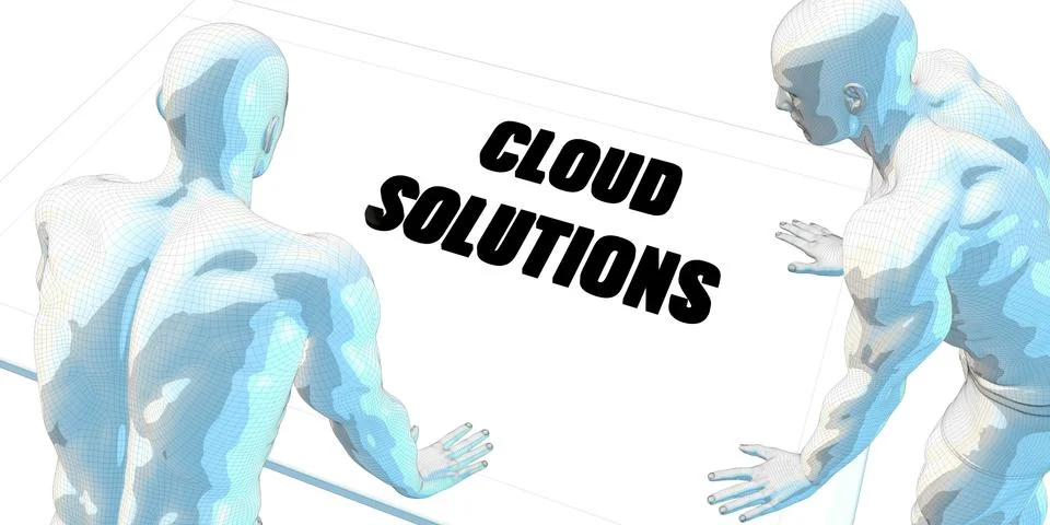 Cloud Solutions Stockillustratie