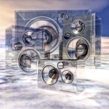 Cloud of sound Stock Illustration