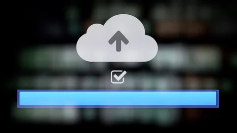 Cloud source black uploading Video stock 82871226