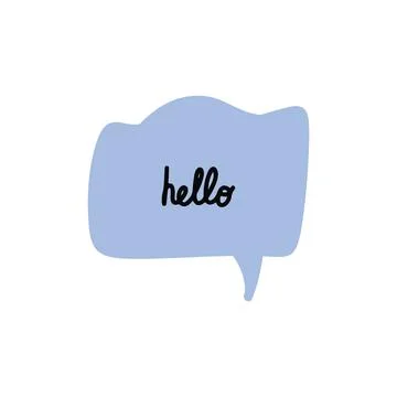 Cloud Speech Bubble Icon. Comic Speech Bubble. Talk Bubble. Stock Illustration