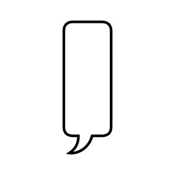 Cloud speech bubble icon Simple illustration of cartoon speech bubble Stock Illustration