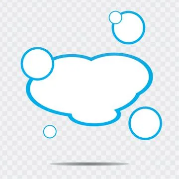 Cloud speech bubble Stock Illustration
