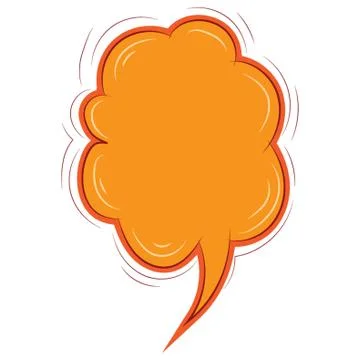 Cloud Speech Bubble Illustrazione stock