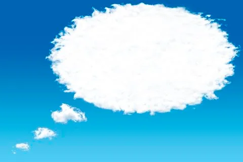 Cloud Speech Bubble Foto stock