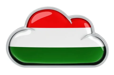 Cloud-Speicherdienst in Ungarn, 3D-Rendering Cloud-Speicherdienst in Ungar... Stock Photos