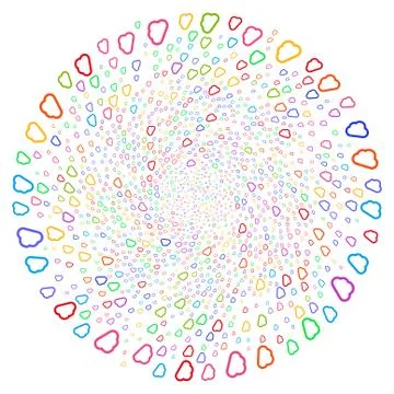 Cloud Spiral Twist 스톡 일러스트