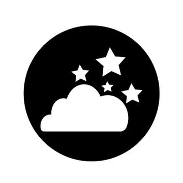 Cloud star icon illustration design 스톡 일러스트