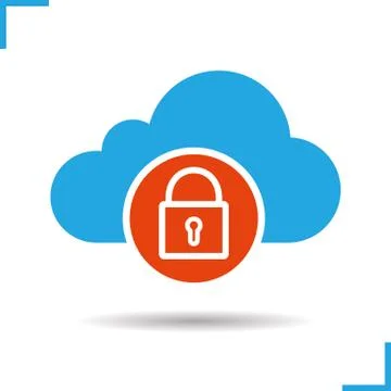 Cloud storage access denied icon イラスト素材