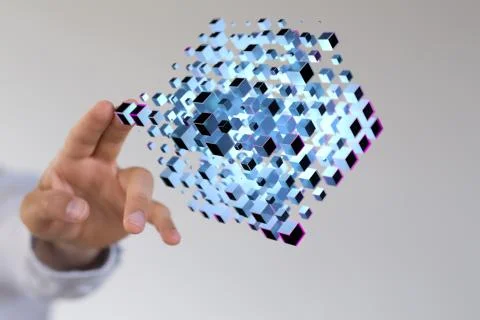 A Cloud storage and Computing concept digital Stock Photos