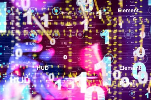 A Cloud storage and Computing concept. Foto stock