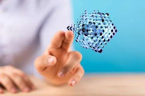 A Cloud storage and Computing concept. Stock Photos