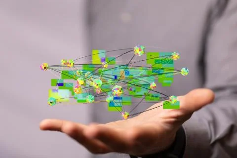 A Cloud storage and Computing concept. Stock Photos