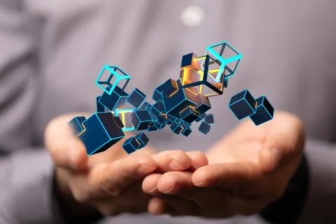 A Cloud storage and Computing concept. Foto stock