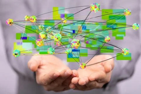 A Cloud storage and Computing concept. 스톡 사진