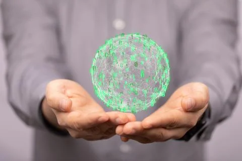 A Cloud storage and Computing concept. Foto stock