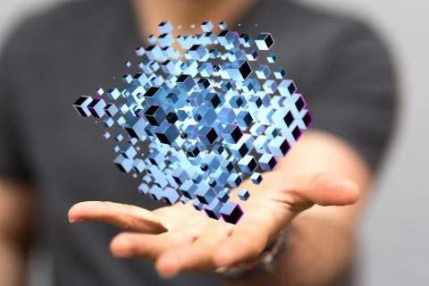 A Cloud storage and Computing concept. Stock Photos